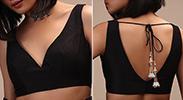 Curved V Neckline