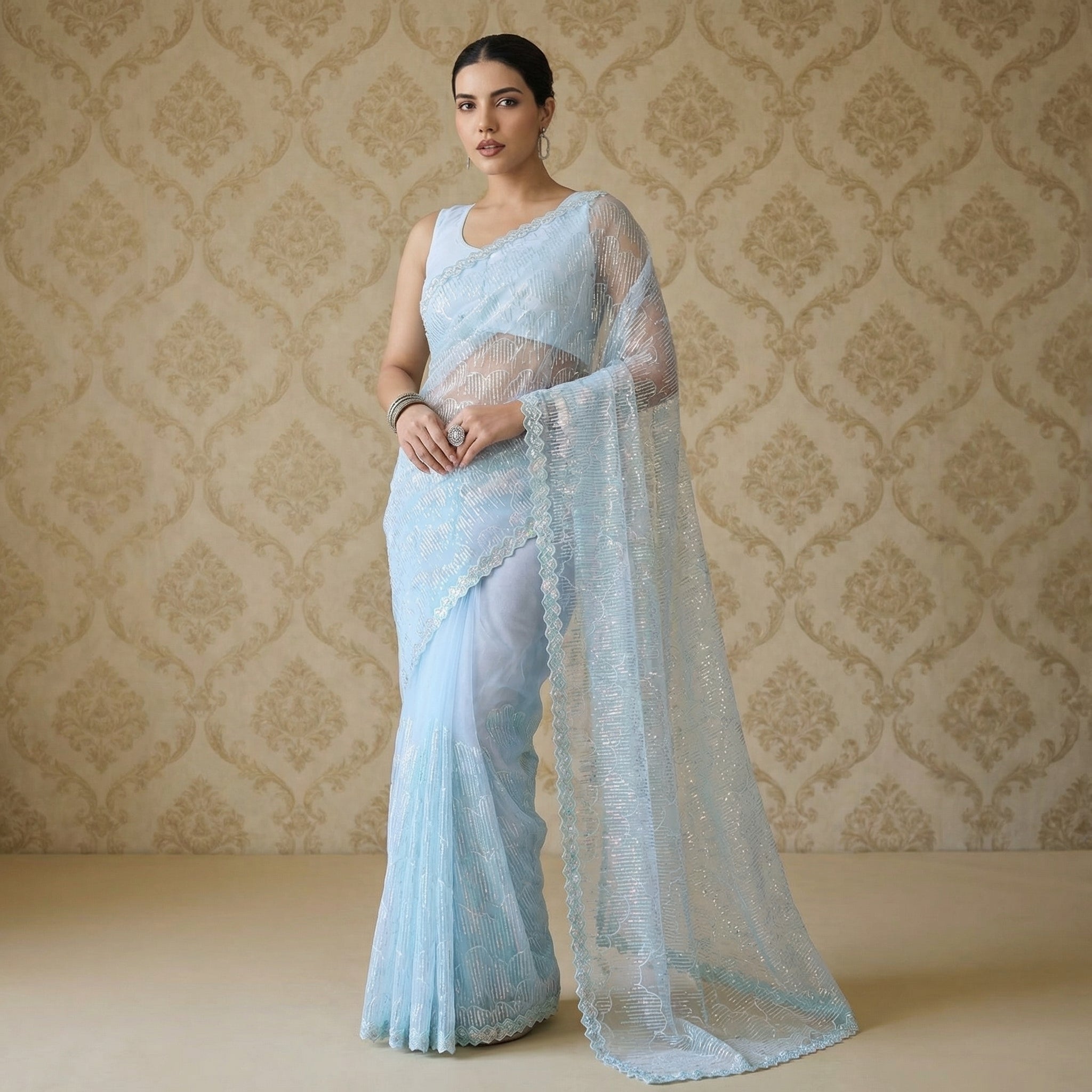 Net Sarees
