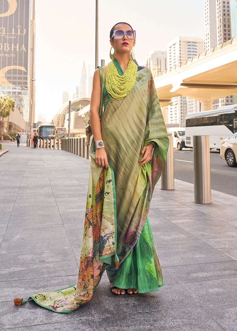 Satin Saree