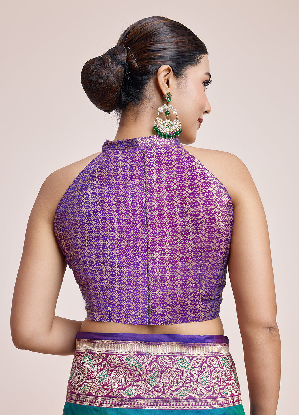 Teal Blue Banarasi Satin Silk Zari Woven Classic Saree - Monjolika Fashion