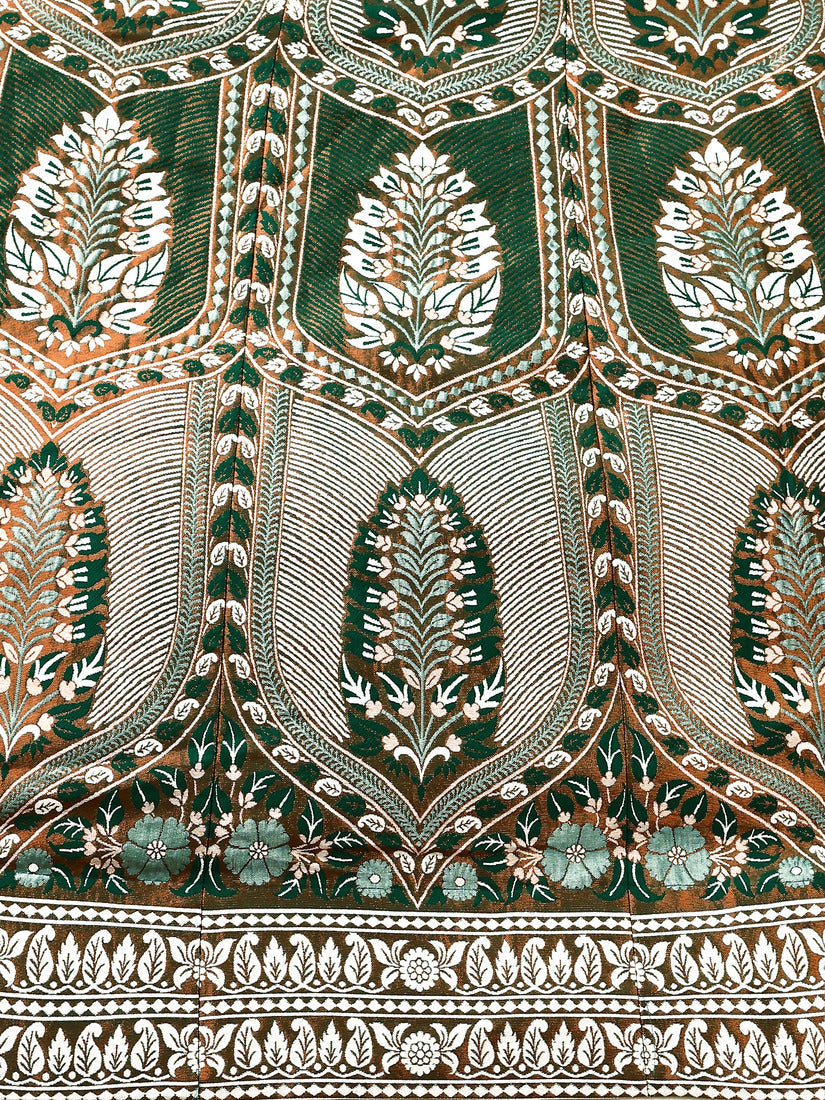 Green Kanjivaram Silk Weaving Zari Lehenga Choli