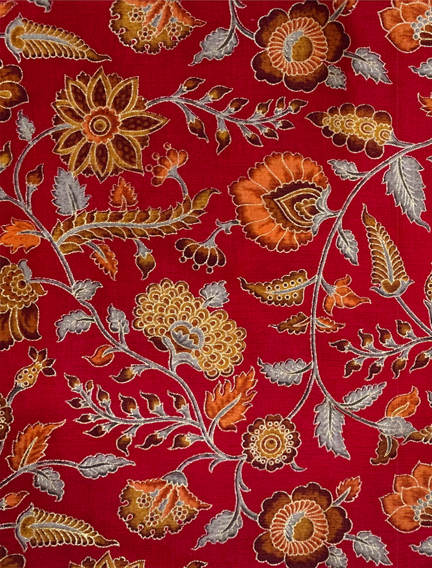 Maroon Banarasi Silk Traditional Zari Brocade Work Saree