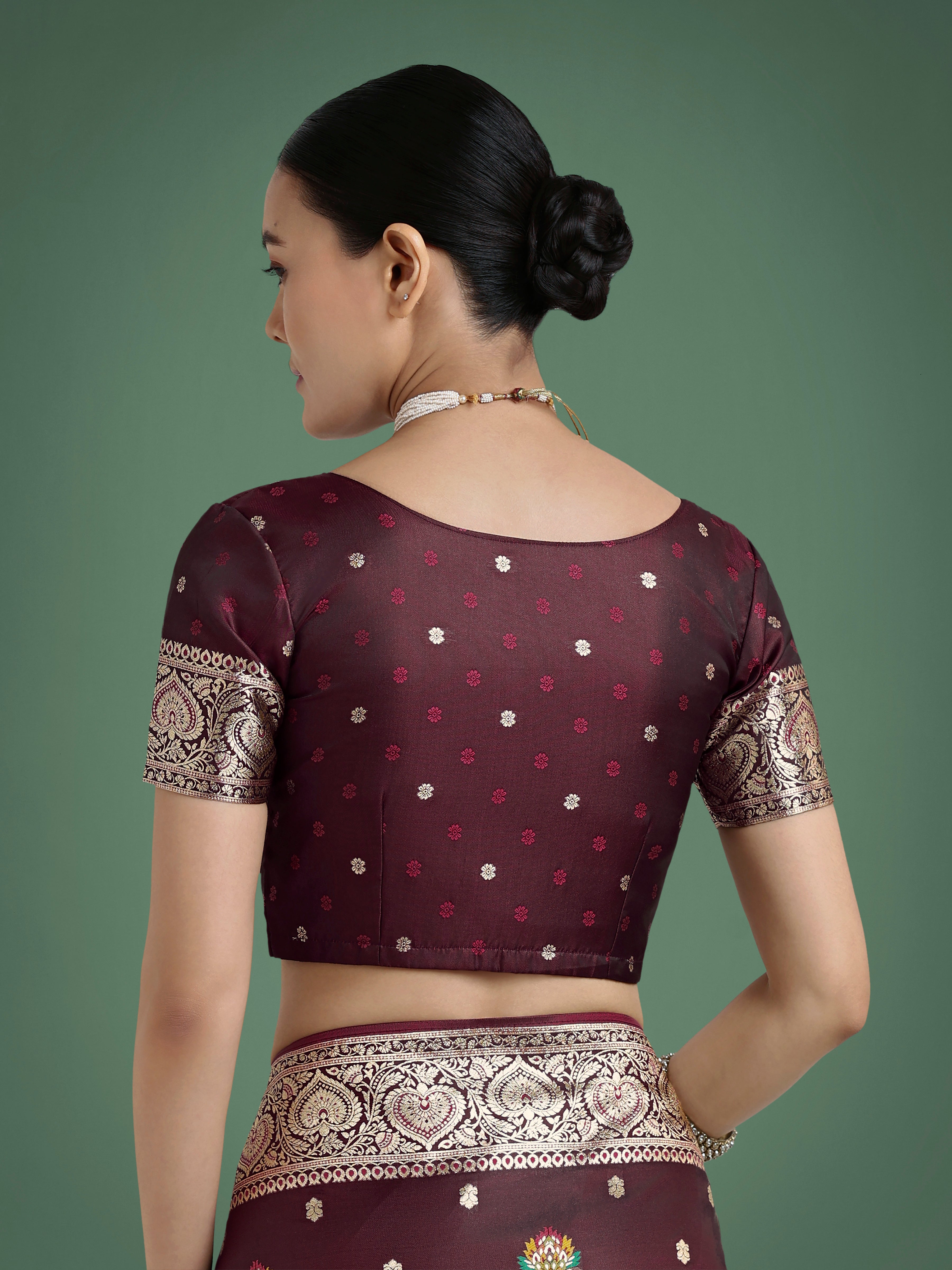 Maroon Charming Soft Banarasi Zari Woven Designer Satin Silk Saree