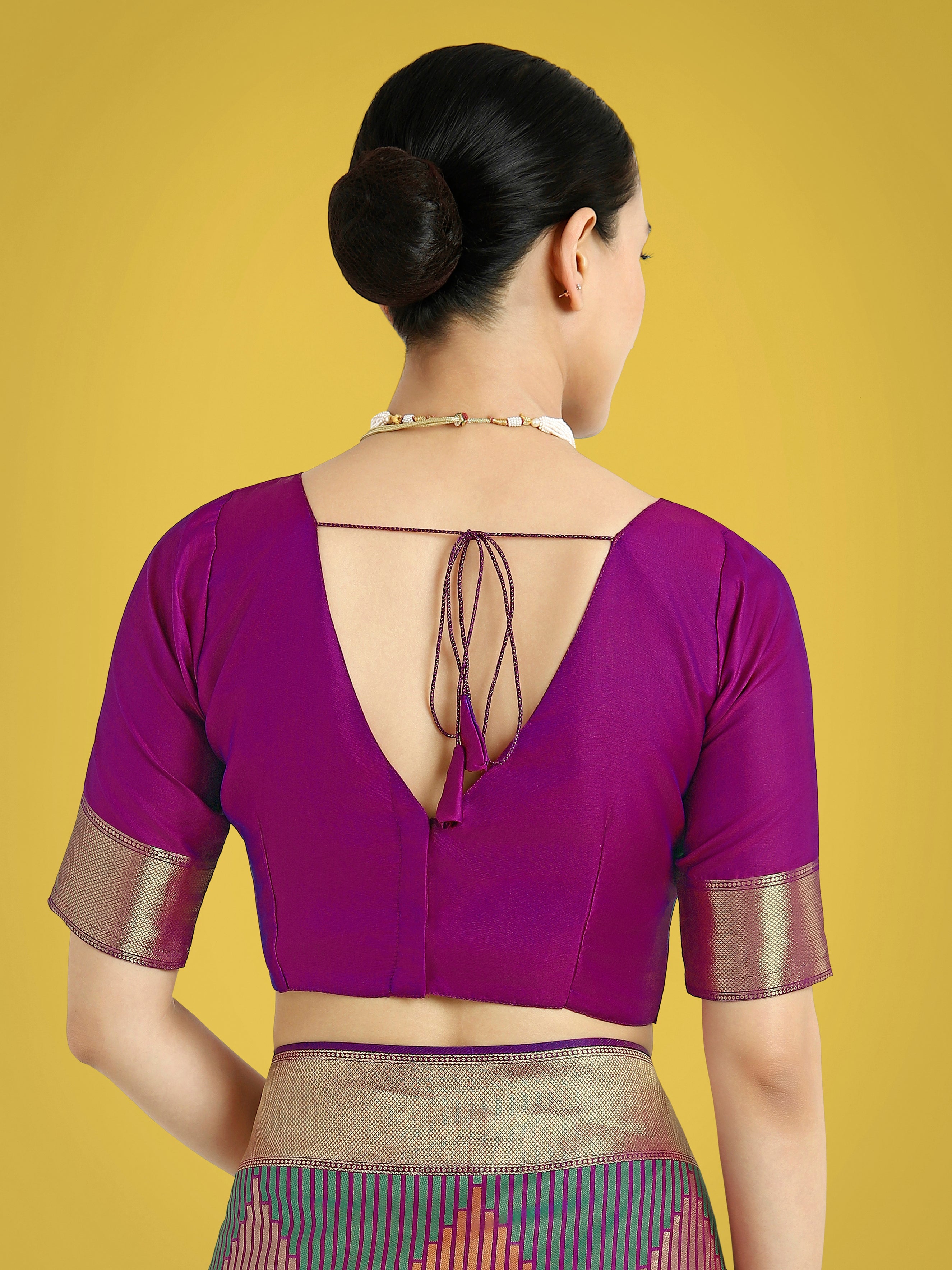 Multi Colour Banarasi Silk Zari Weaving Classic Saree