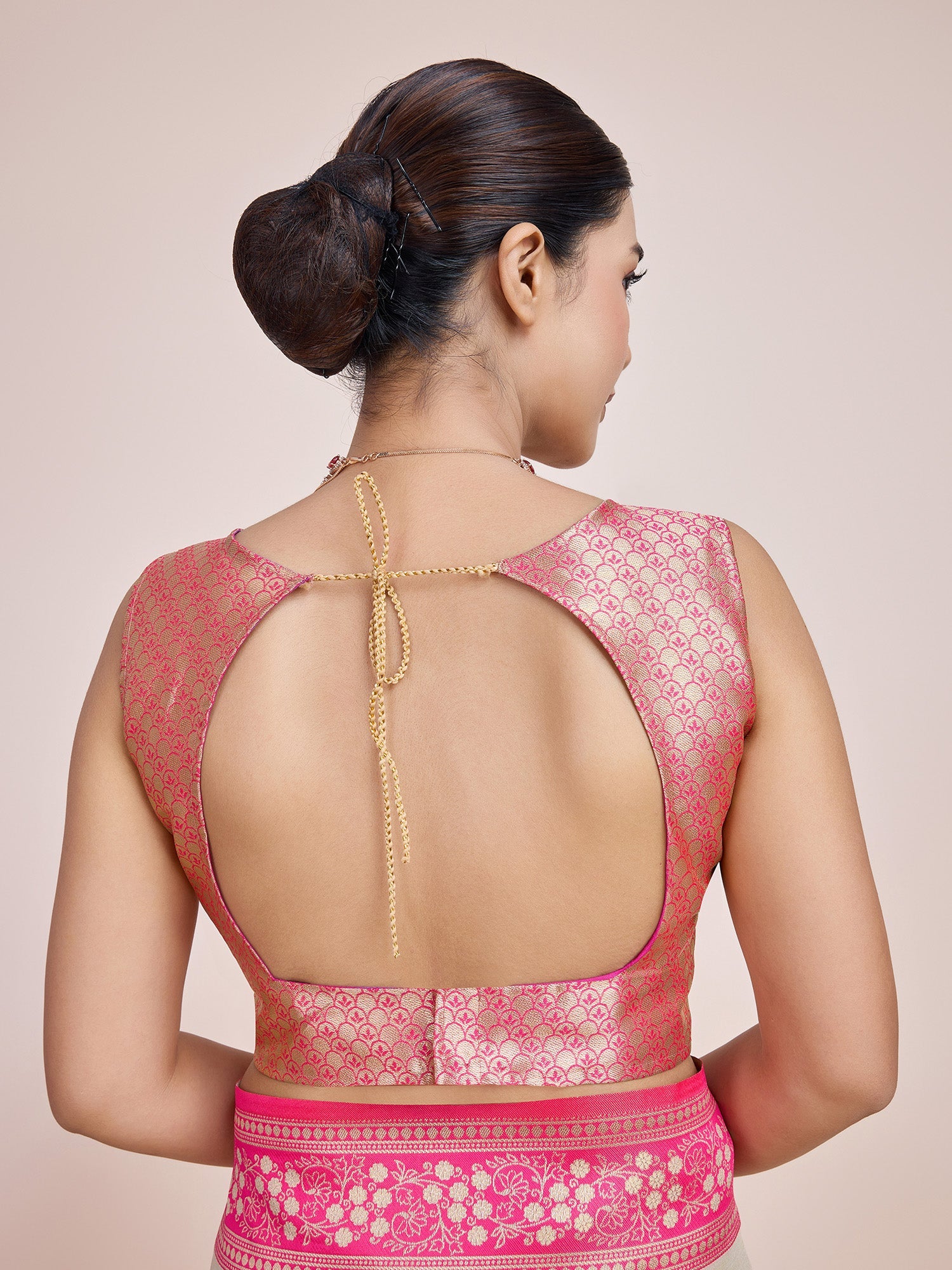 Cream Banarasi Tissue Silk Zari Weaving Ceremony Saree
