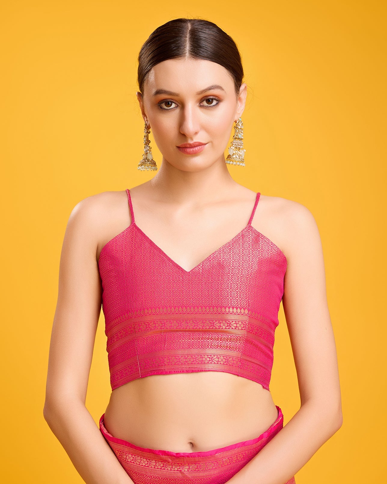 Dark Purple Banarasi Silk Intricate Zari Work Saree - Monjolika Fashion