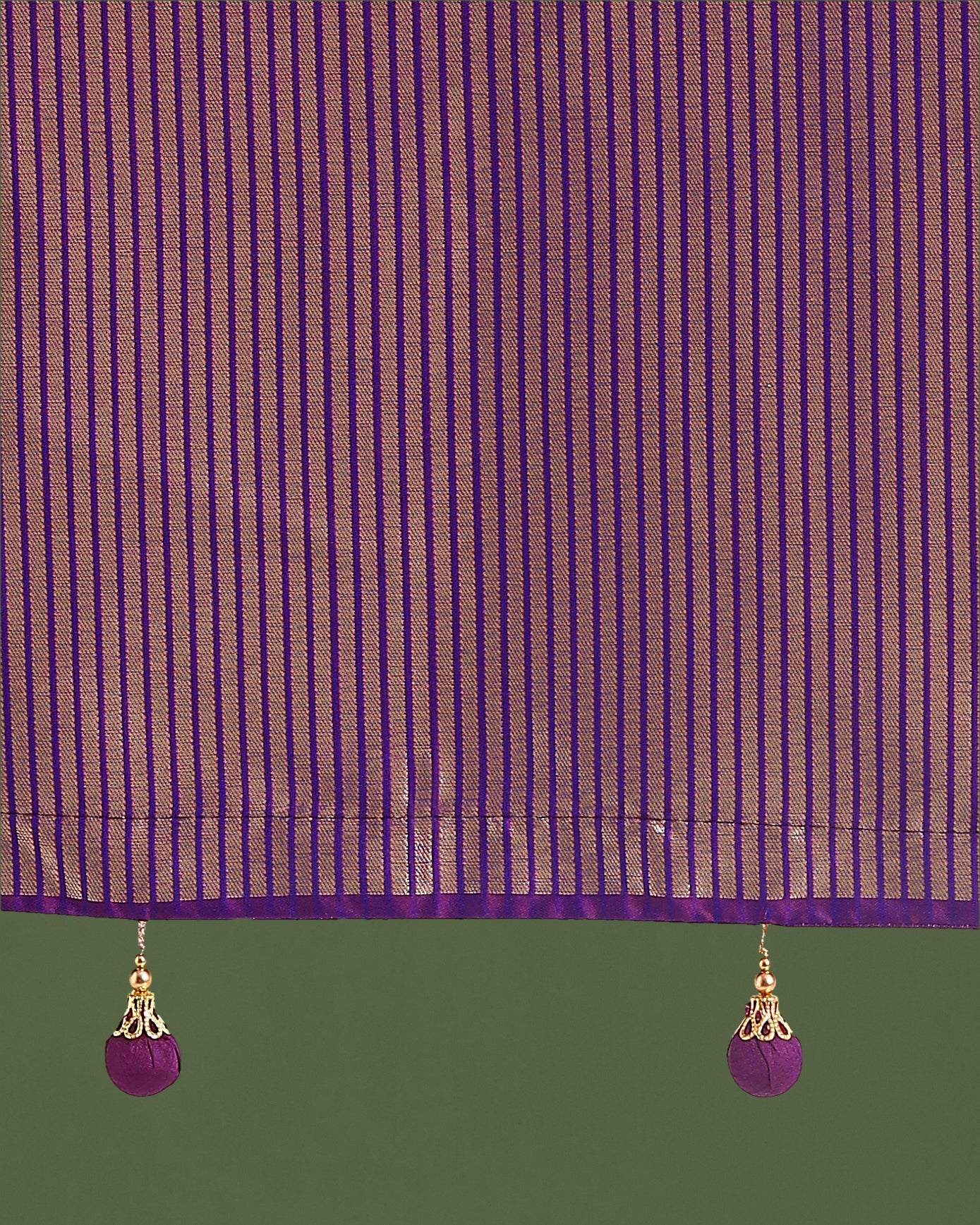 Purple Banarasi Silk Zaal Woven Pattern Traditional Saree