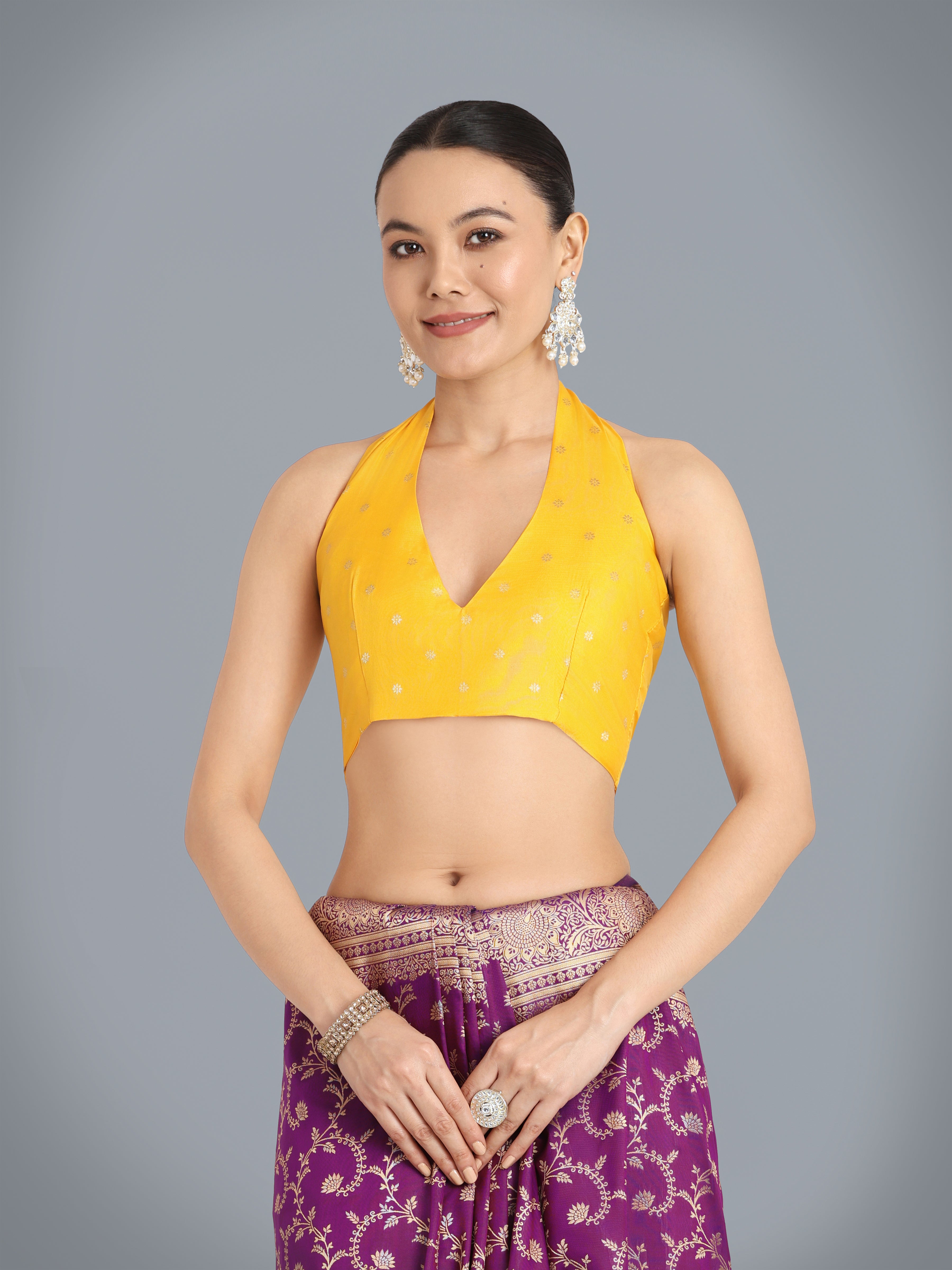 Purple Banarasi Silk Zari Weaving Work Classic Saree