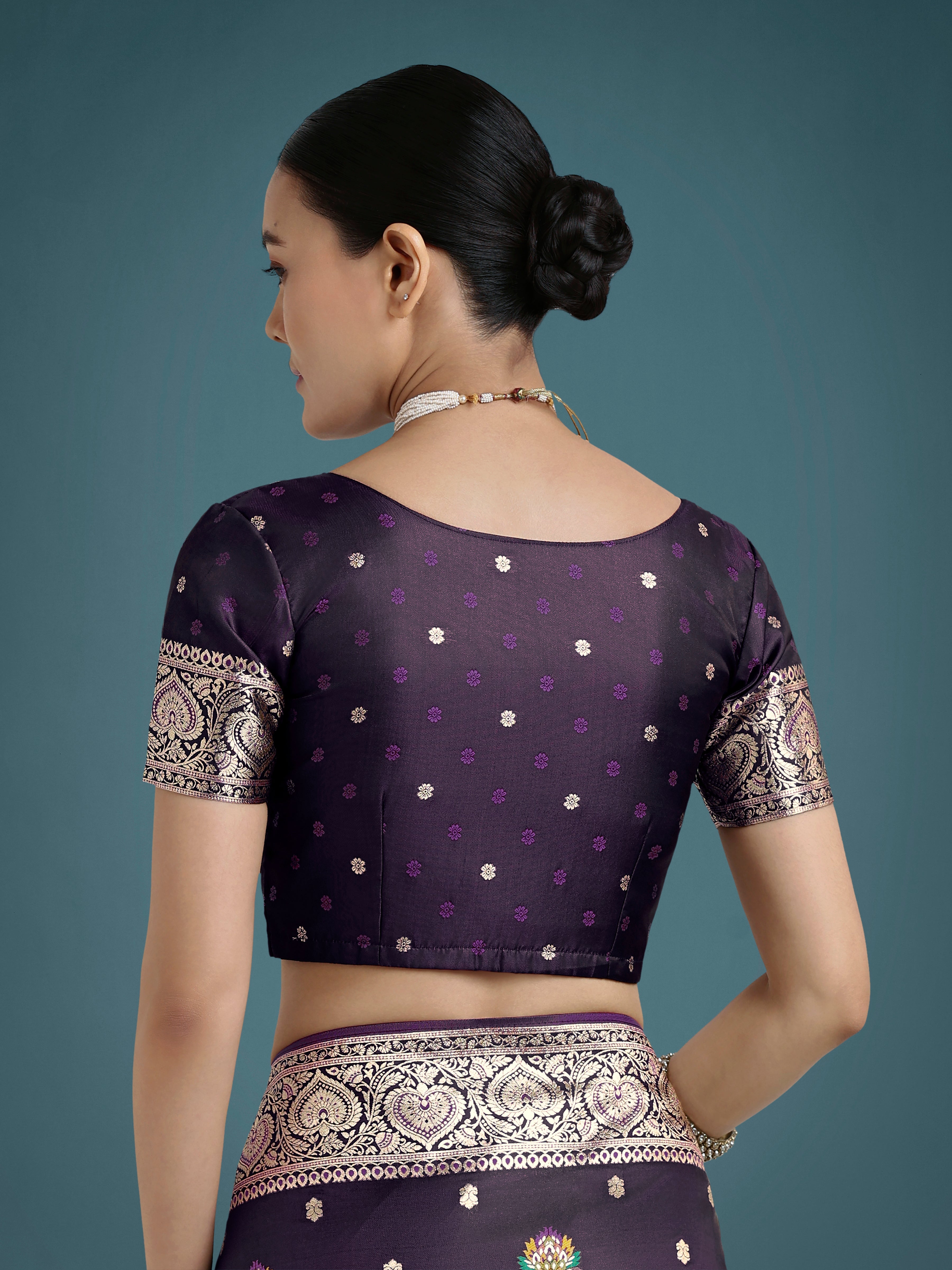 Purple Charming Soft Banarasi Zari Woven Designer Satin Silk Saree
