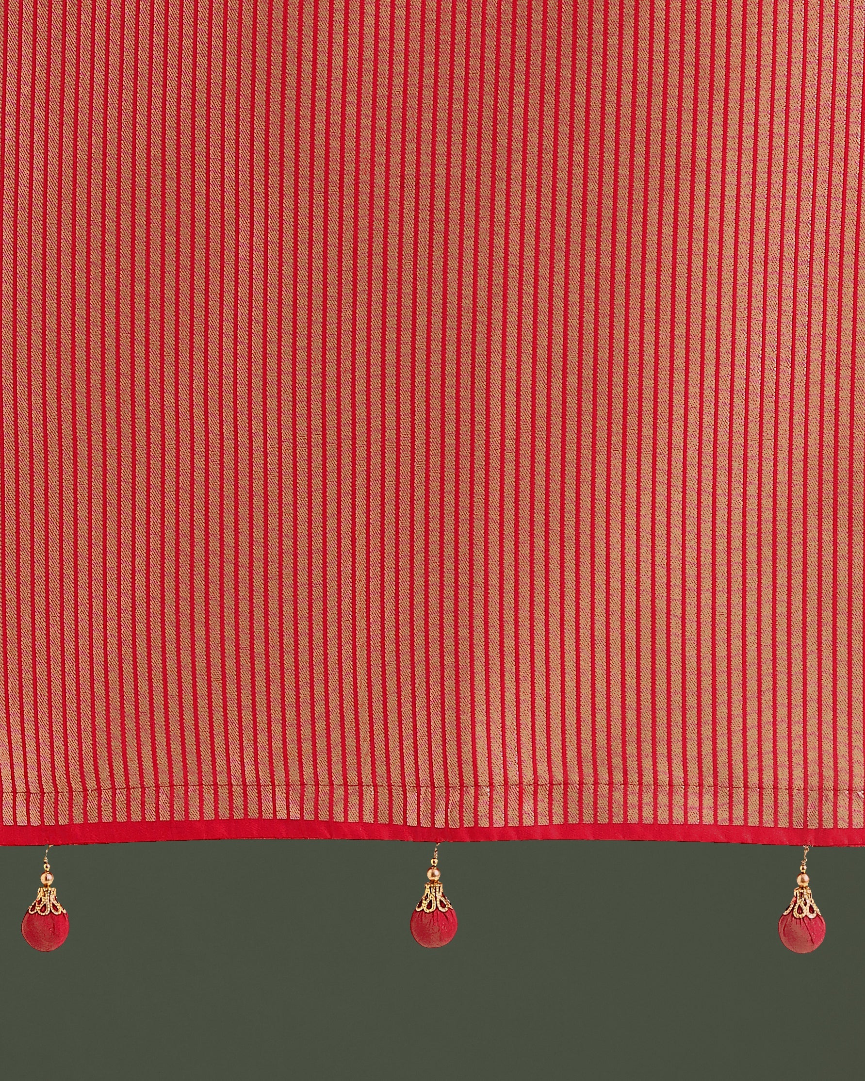 Red Banarasi Silk Zaal Woven Pattern Traditional Saree