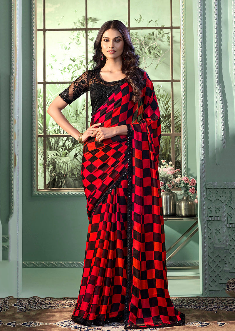 Chiffon saree