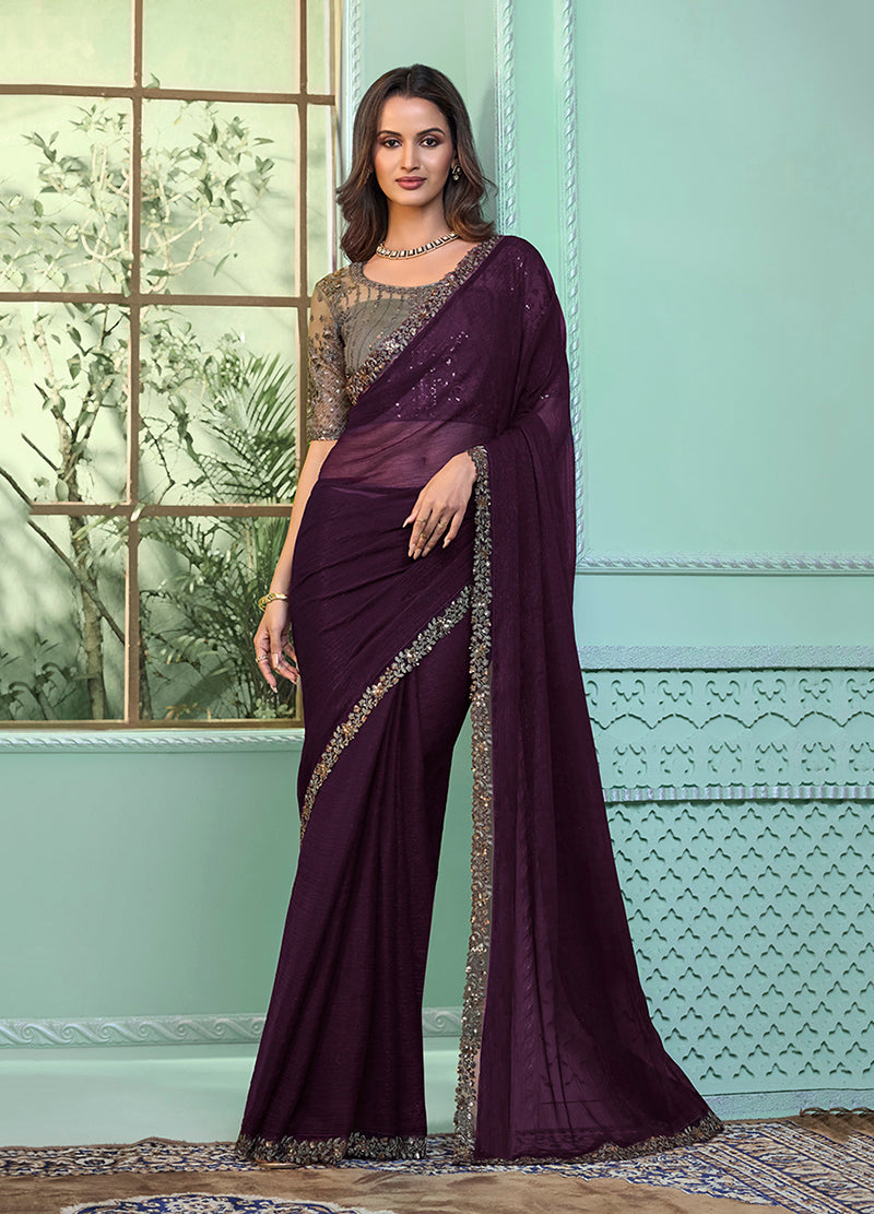 Chiffon saree
