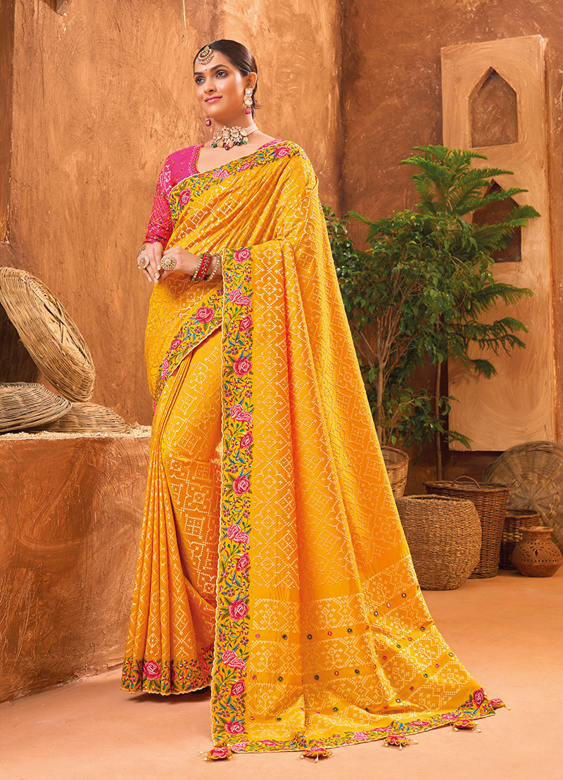 Banarasi Silk Kachhi Work Saree