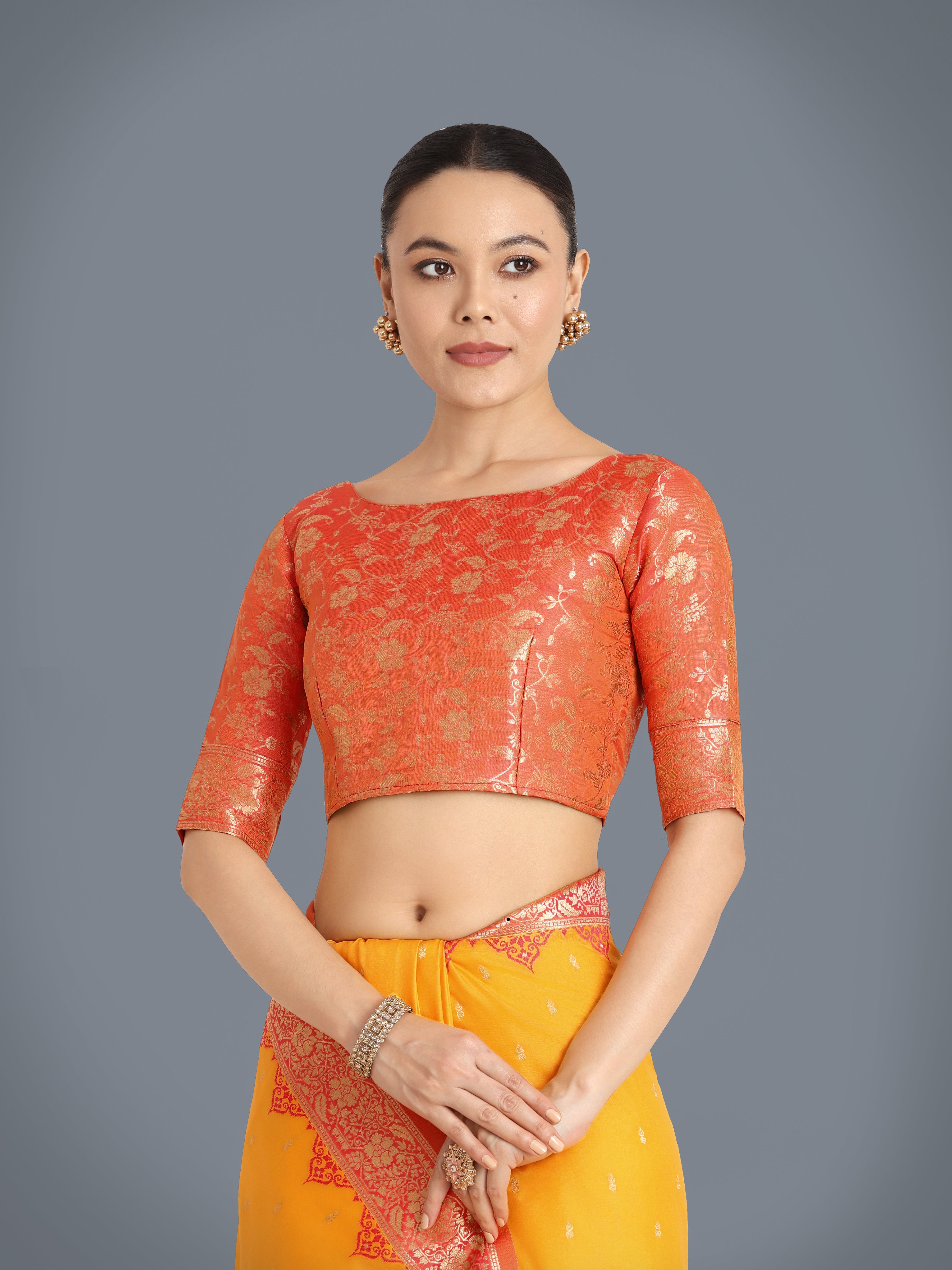 Yellow Banarasi Soft Silk Butti & Zari Weave Tradition Saree